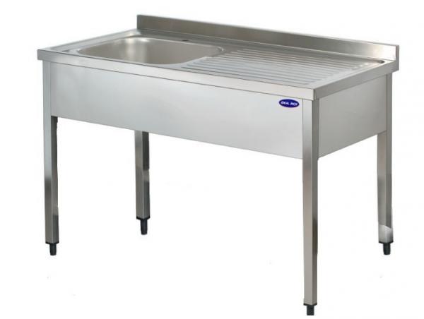 Spalator inox 1 cuva pe stanga si picurator, Ideal Inox, AISI 304,1600x600x850