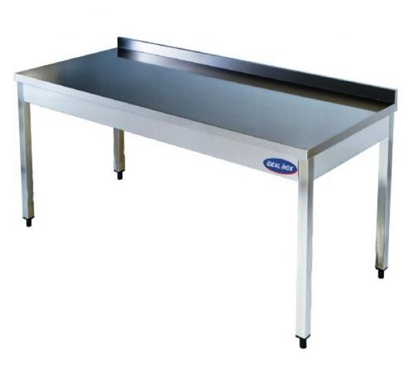 Masa de lucru inox andorsata, Ideal Inox, AISI 304, 900x700x850