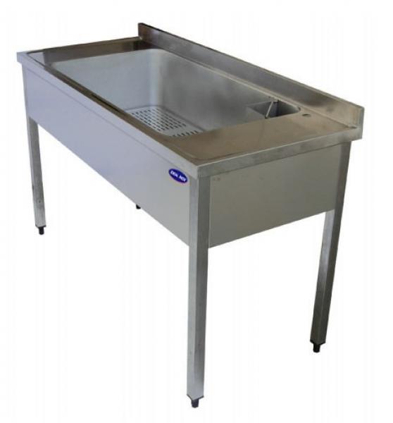 Spalator inox cuva mare de 960x510x300 pentru oale, cratiti, tavi, carne, legume, Ideal Inox, 1200x700x850