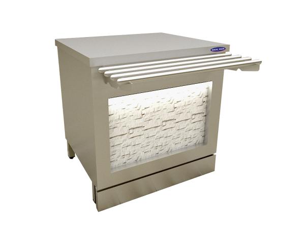Unitate de incasare, Ideal Inox, inox, design piatra, 600x700x850
