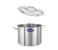 Oala profesionala inox cu capac, cilindrica, Orta Derin 58 l, Ideal Inox, 50x30 cm