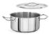 Oala inox cilidrica cu capac si doua manere, IDEAL INOX, otel inoxidabil 18/10, dimensiuni cm 50x20 (H), 39 l