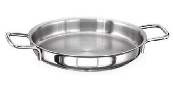 Tigaie pentru omleta, IDEAL INOX, realizata din otel inoxidabil 18/10, dimensiuni cm 24 x 3(H)