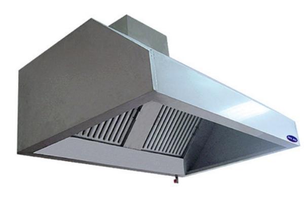 Hota profesionala inox pentru perete cu filtru si lumina 3000x1100x500, Ideal Inox