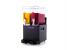 Aparat, dozator bauturi cu granita, slush, ceai, crema de cafea, serbet, crema de cappucino, Ideal Inox, 2 cuve x 12 l, negru