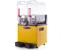 Aparat dozator bauturi cu granita, ceai, crema de cafea, crema de cappucino, serbet, Ideal Inox, dublu, 12 l +12 l, galben