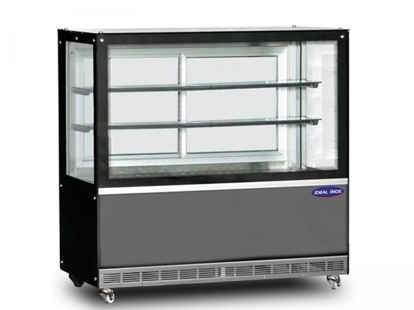 Vitrina cofetarie expunere, Ideal Inox,1600x700x1300