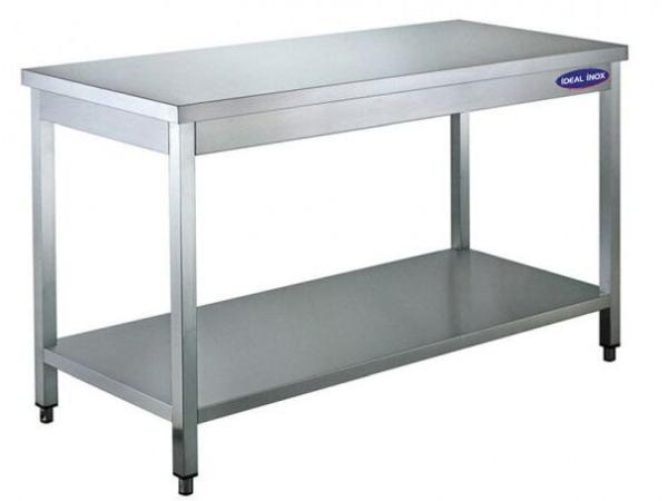 Masa inox centrala cu polita, Ideal Inox, 1800x700x850