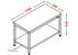Masa inox cetrala cu polita, Ideal Inox, 1100x600x850