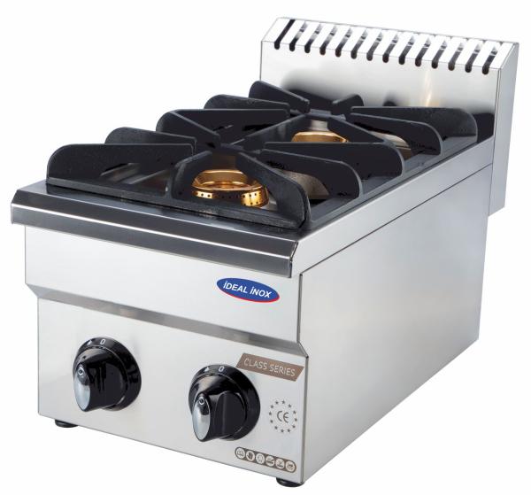 Aragaz profesional 2 ochiuri, Ideal Inox, 300x500x250, Butelie, Linia Eco