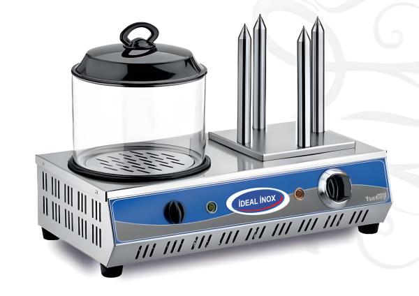 Aparat Hot Dog cu 4 tepuse, Ideal Inox