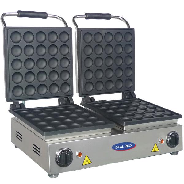 Aparat de facut Bubble Waffles, Ideal Inox, 50 buc