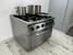 Aragaz profesional cu 4 ochiuri si cuptor, Ideal Inox, 1000x1000x850, Butelie