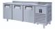 Masa rece inox cu 3 usi si chiuveta, Ideal Inox, 2000x700x850, volum net 515 l