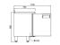 Masa rece inox cu 3 usi si chiuveta, Ideal Inox, 2000x700x850, volum net 515 l