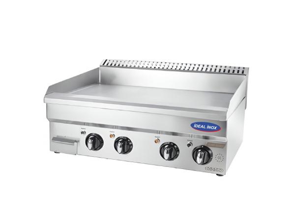 Gratar electric cu suprafata striata, Ideal Inox, 700x550x250, Linia Eco