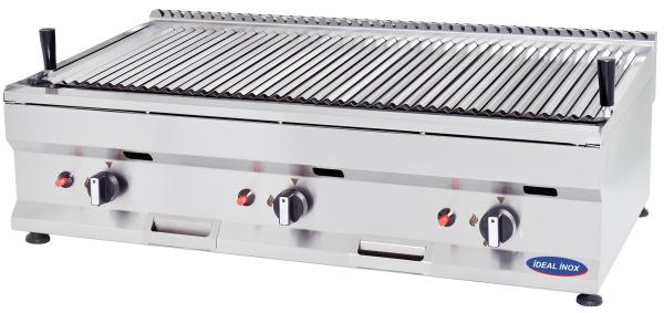 Gratar profesional cu roca vulcanica 900x500x250, Ideal Inox, butelie, Linia 500