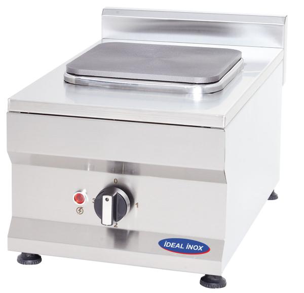 Aragaz electric cu 1 foc patrat, Ideal Inox, Linia 500