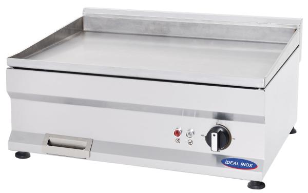 Gratar electric cu placa neteda de 10 mm, 600x500x250, Ideal Inox, Linia 500