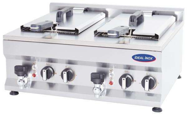 Friteuza electrica dubla, Ideal Inox, Linia 500