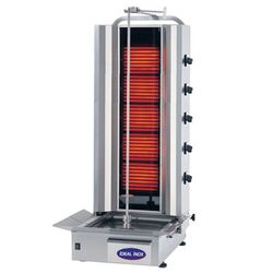 Aparat shaorma electric, Ideal Inox, rotisor kebab electric 5 arzatoare