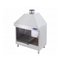 Gratar carbune cu hota, Ideal Inox,