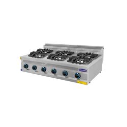 Masina de gatit 6 focuri, Ideal Inox, Linia 700, Gaz Natural