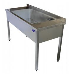 Spalator inox cuva mare de 960x510x300 pentru oale, cratiti, tavi, carne, legume, Ideal Inox, 1200x700x850