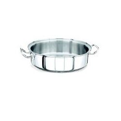 Cratita inox profesionala 15.7 l, IDEAL INOX, cu doua manere, otel inoxidabil 18/10, dimensiuni cm 40 x 12 (h)