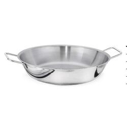 Tigaie preparat paella, IDEAL INOX,  realizata din otel inoxidabil 18/10, dimensiuni cm 28 x6 (H), capacitate 3.7 l