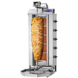 Aparat shaorma / aparat kebab 5 arzatoare, Ideal Inox, motor sus CLR.KLG222