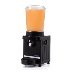 Distribuitor bauturi reci cu 1 cuva 10 l, Ideal Inox, carcasa neagra, pt suc cu particule, ayran, shalgam, cafea rece, ceai rece, lapte, limonada