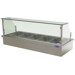 Bain Marie de banc, Ideal Inox, capacitate 5 buc GN 1/2