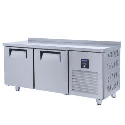 Frigider profesional tip masa cu 2 usi, Ideal Inox, 1400x600x600, volum net 190 l, depozitare echipamente