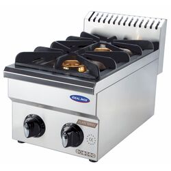 Aragaz profesional 2 ochiuri, Ideal Inox, 300x500x250, Butelie, Linia Eco
