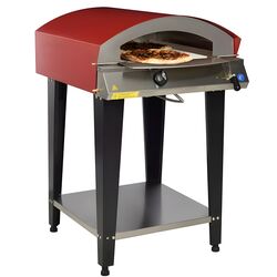 Cuptor pizza pe gaz, Ideal Inox, 2 pizza x 30 cm