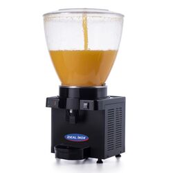 Dozator limonada, sucuri fara particule, 1 cuva 40 l, Ideal Inox, carcasa neagra, termostat digital