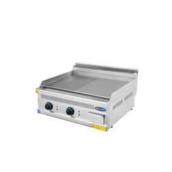 Gratar cu placa neteda si striata, Ideal Inox, 60 cm, electric, Linia 630