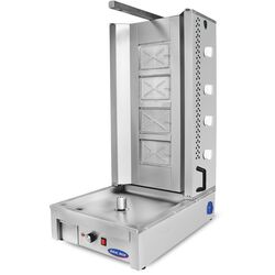 Aparat shaorma / kebab cu 4 arzatoare si motor jos , Ideal Inox, Butelie, TAVA INCALZITA