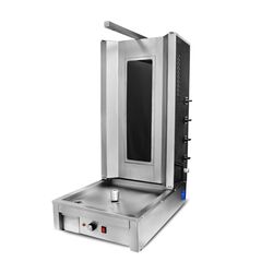 Aparat shaorma electric, rotisor kebab electric 4 arzatoare, Ideal Inox