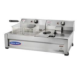 Friteuza electrica profesionala cu 2 cuve 8 + 8 l, Ideal Inox, Linia Star