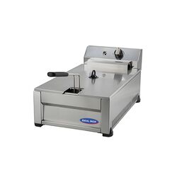 Friteuza profesionala electrica cu o cuva 8 l, Ideal Inox, cartofi, snitel, falafel