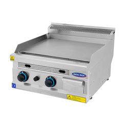 Gratar profesional, Ideal Inox, placa neteda CROMATA, 60 cm, butelie, Linia 630