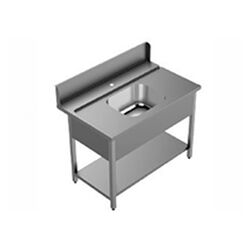 Spalator inox cu o cuva (400x500x250), Ideal Inox, admisie dreapta pentru masina de spalat vase1200x750x850