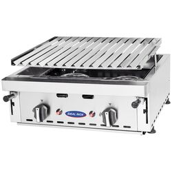 Gratar cu roca vulcanica, Ideal Inox, 40 cm, butelie