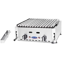 Gratar cu roca vulcanica, Ideal Inox, 90 cm, butelie