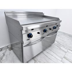 Gratar pe gaz cu suprafata neteda, Ideal Inox, placa gratar 120 cm, Linia 700
