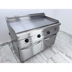 Grill electric cu suprafata neteda, Ideal Inox, Linia 700, 1200x700x300