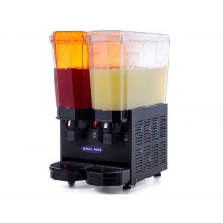 Distribuitor profesional suc, limonada, ceai, Ideal Inox, 2 cuve 20+20 l