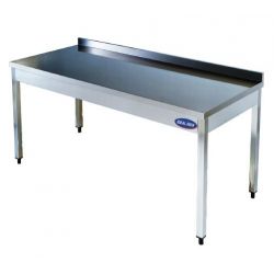 Masa de lucru inox andorsata, Ideal Inox, AISI 304, 900x700x850